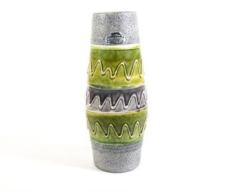 W Germany Bay vase, marked, 20 cm 7.9'', West Germany, Vintage Bay vase