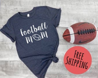 football mom shirt, womens football shirt, womens sports shirt, game day shirt, cute football shirt, football fans, gift idea, gift woman