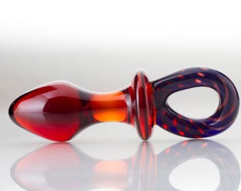 Glass Butt Plug - Sofia - Medium - One Of A Kind Mature/adult/anal/sex Toy