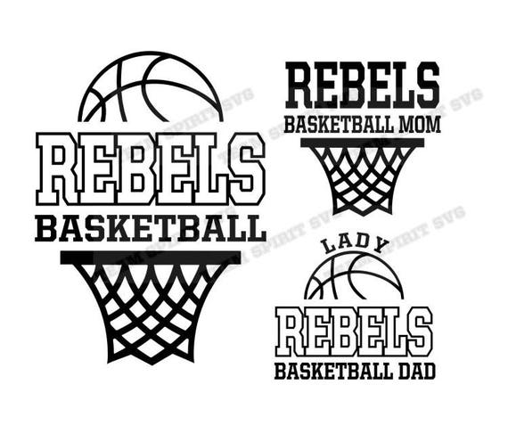 Rebels Basketball Net Download Files SVG DXF EPS