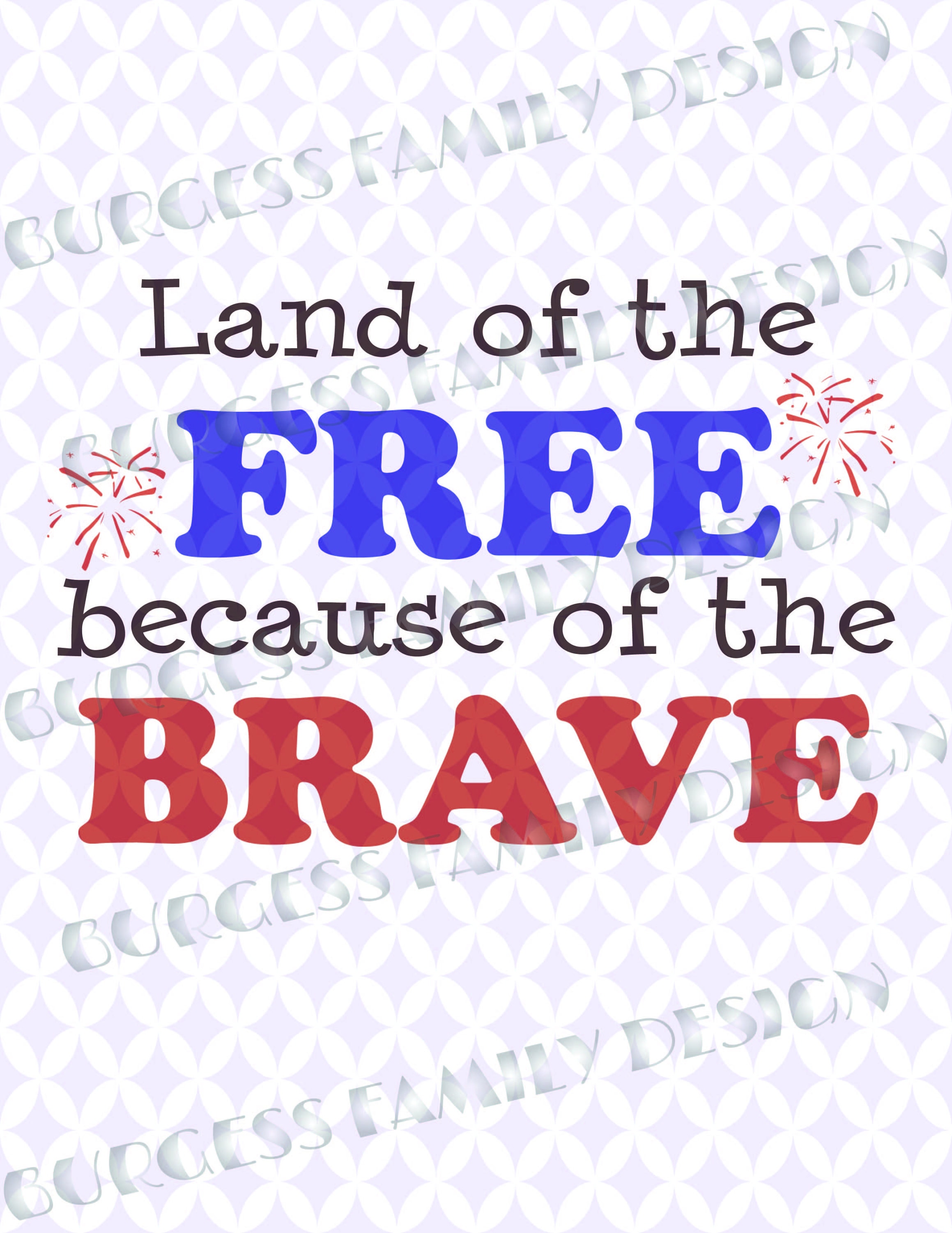 land of the free because of the brave 4th of july