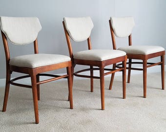 Vintage Thonet Dining Chairs – Set of Three, Bentwood Bistro