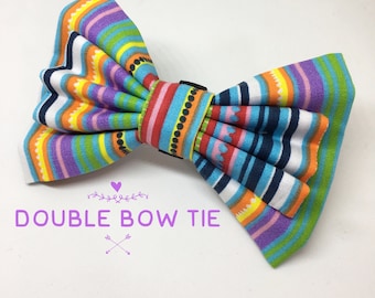 Rainbow dog bow tie, bow ties for dogs, dog bow tie, dog bow, bow tie for girls, bow tie for boys, pet bow tie, pet bow, pet accessories
