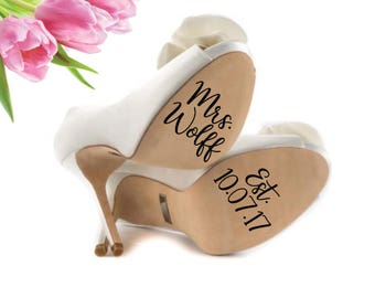Wedding Shoe Decal, Wedding Shoe Stickers, I Do Shoe Stickers, I Do Shoe Decal, Personalized Wedding Decal, Personalized Wedding Sticker