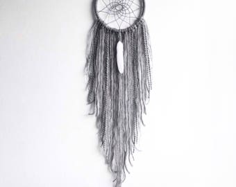 Grey Dream Catcher, DreamCatcher, Bedroom Decor, Wall Hanging, Tapestry, Nursery Accessories, Boho Wall Decor, Bohemian Room Decor, Home