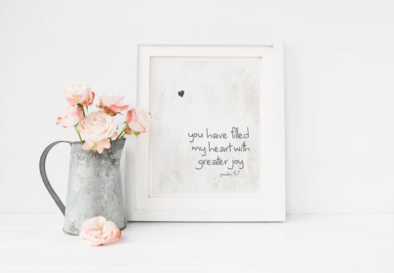 You Have Filled My Heart With Greater Joy Print-Love