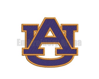 Football embroidery design - (Auburn Tigers) - instant DOWNLOAD digital file