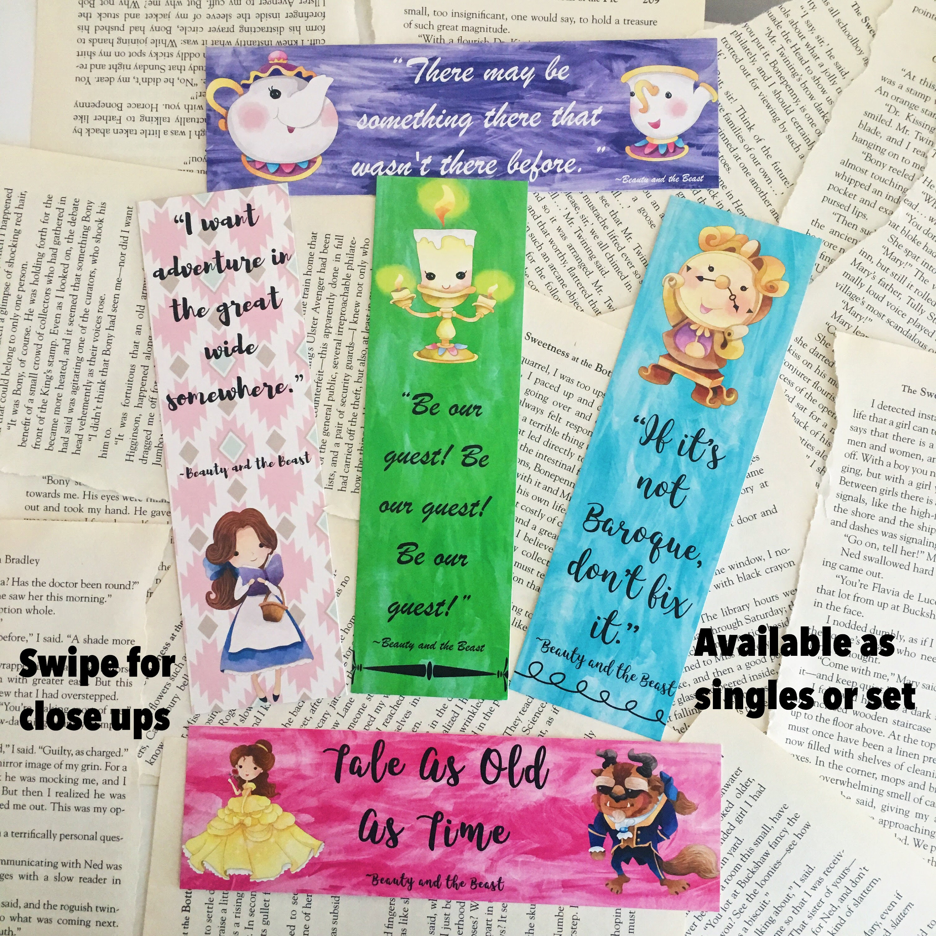 Beauty and the Beast Bookmarks