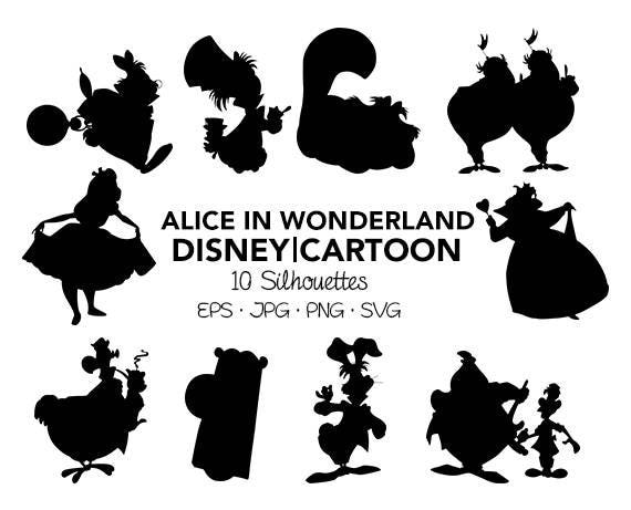 Alice in Wonderland SVG Clipart high resolution files