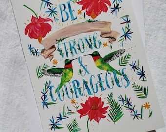 Be Strong & Courageous Card