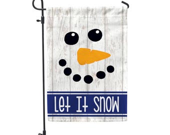 Let It Snow Garden Flag 12.5"x18"