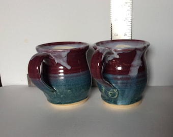 Wheel thrown Stoneware Mugs