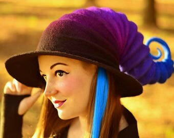 Costume Hat. "Galaxy" Witch Hat. Wizard Hat. Fantasy Hat. Cosplay Hat. LARP.