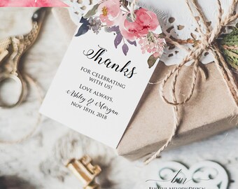 Floral gift tags | Etsy