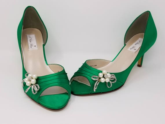 Emerald Green Bridal Shoes Emerald Green Wedding Shoes with