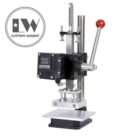 Custom Leather Stamp with Heating Arbor Press for Leather