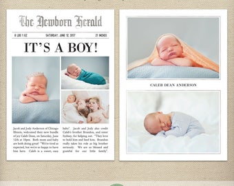 news paper birth announcement