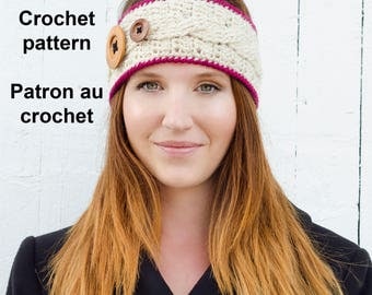 Pattern only! Infinity headband pattern by Akroche Tatuk (english and french).