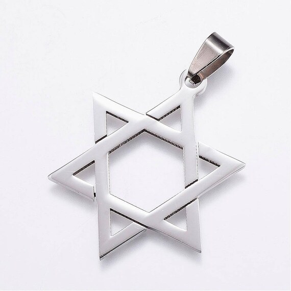 Hanukkah Charms: Star of David Stainless Steel 304 Jewish