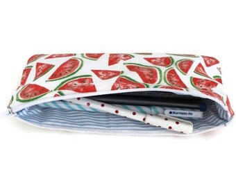Pencil case pattern watermelons - school supplies