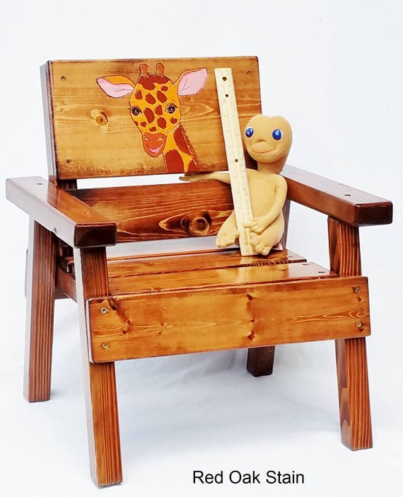 Kids Outdoor Garden Chair Toddler Giraffe Gift Jungle