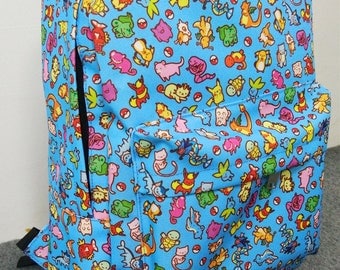 Backpack Bag ~ All Over Pattern ~ Zelda / Pokemon / Animal Crossing / Studio Ghibli / Overwatch