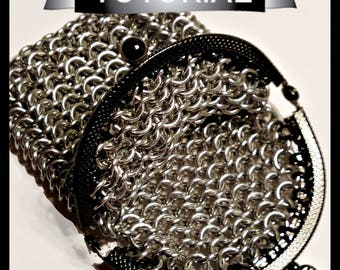 Tutorial | Bright Aluminum | Coin Purse | European 4 in 1 | Change Purse | DIY | How to | Chain Maille | Chainmaille | CIJ
