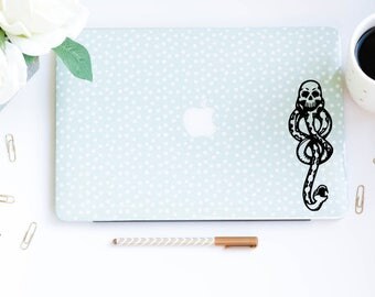 Harry Potter Decal Dark Mark Decal Death Eater Decal Computer Decal, Car Decal, MacBook Decal Skull