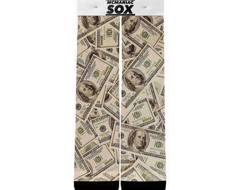 Cool Money All about the Benjamins Nike Elite Custom Socks FAST SHIPPING