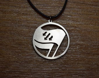 Antifascist Antifa arrows Antisocial Always necklace pendant anti-nazi resist anti racist anti fascist sharm pin flag Racist Action AFA