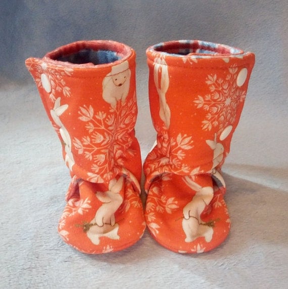 Winter Bunny: Soft Sole Baby Boots 3-6M Winter Bunny: Soft Sole Baby Boots 3-6M