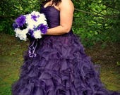 Purple Wedding Dress Custom Made to Your Measurements by Award Winning Bridal Salon