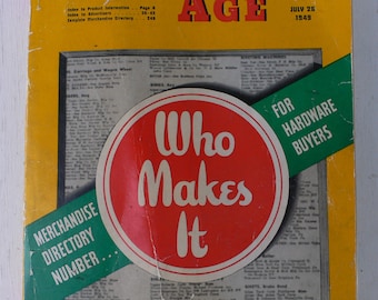 vintage catalog, Hardware Age, 1949, merchandise for hardware store buyers,from Diz Has Neat Stuff