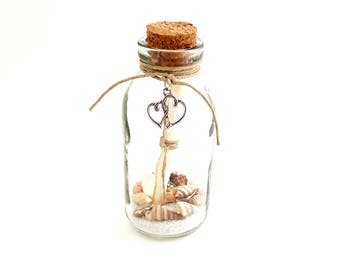 ROMANTIC Message in a Bottle + Gift Box, PRE-WRITTEN Love Poem, Love Letter for Him or Her, Special First Paper Anniversary Gift