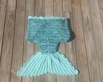 Sparkle Mermaid Tail Blanket Adult Mermaid Tail Blanket Green Mermaid Blanket Ready to Ship