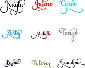 Fancy NAME WALL DECAL for kid's room | Nursery |Personalized wall decal