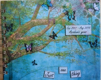 Forest Butterflies 'Just One Thing' academic year 2017-2018 motivational diary with inspirational quotations gift packaged