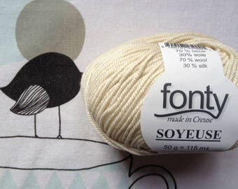Ecru wool SOYEUSE - FONTY