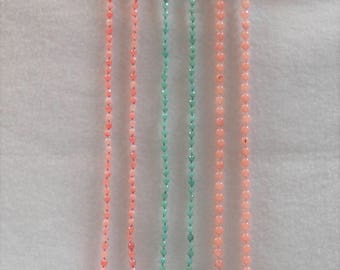 36" Dyed Jade Gemstone Beaded Necklaces, 36" Pre-Strung Gemstone Necklaces, Dyed Jade Gemstone Necklaces
