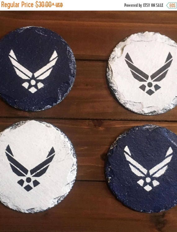 Air Force Gift Home Decor Slate Coasters US Air Force Air