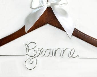 Wedding hanger,Bride hanger,Mrs hanger, Bridal Shower Gift, Personalized Bride Hanger, Personalized Custom Wedding Hanger, dress hanger,