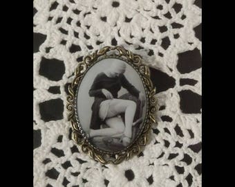 handmade jewelry, Vintage Romance brooch