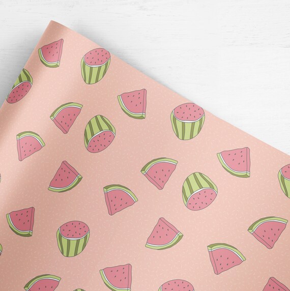 Watermelon Wrapping Paper from TheLittleWrapCo on Etsy Studio
