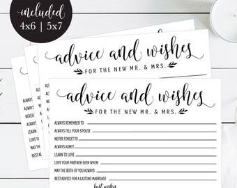 Words Of Wisdom Printable Wedding Cards Guest Book Idea Rustic Advice For Newlyweds Words Of Wisdom Printable Wedding Cards Guest Book Idea Rustic Advice For Newlyweds