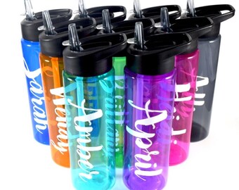 Personalized Water Bottle, Water Bottle, Cheerleading, Back to School Gift, Custom Water Bottle, Cheer Squad Gift, Team Gift, Football