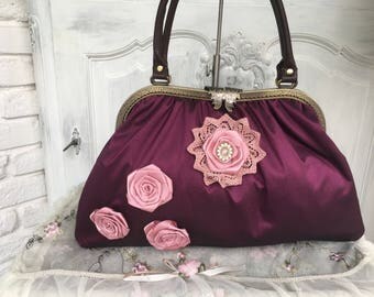Bag handbag, shoulder bag, Dirndl, shabby, vintage