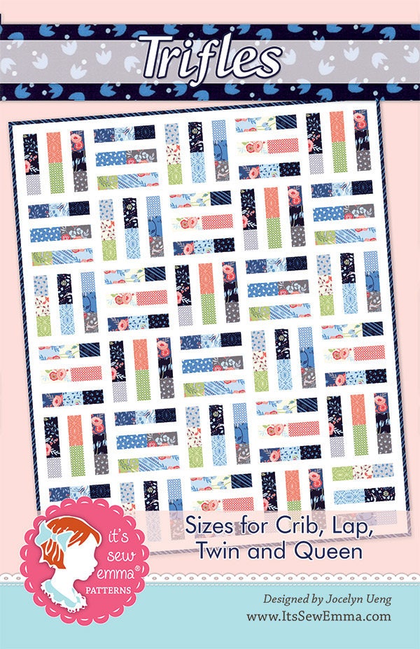 Moda Quilt Kit "Trifles" Bloomsbury by Franny & Jane Quilt size 54.5