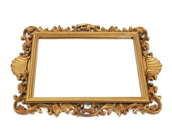 Vintage Homco Syroco Ornate Gilded Mirror 20" x 14" Vertical or Horizontal