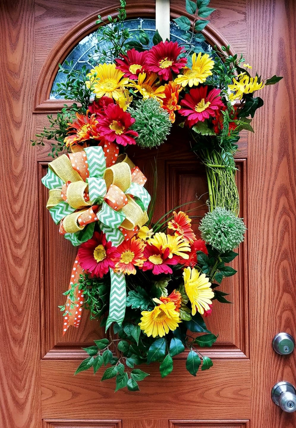 Summer front door wreathFront door wreath Outdoor Wreath