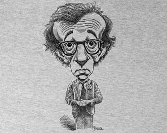 Woody Allen Screen Printed Shirt